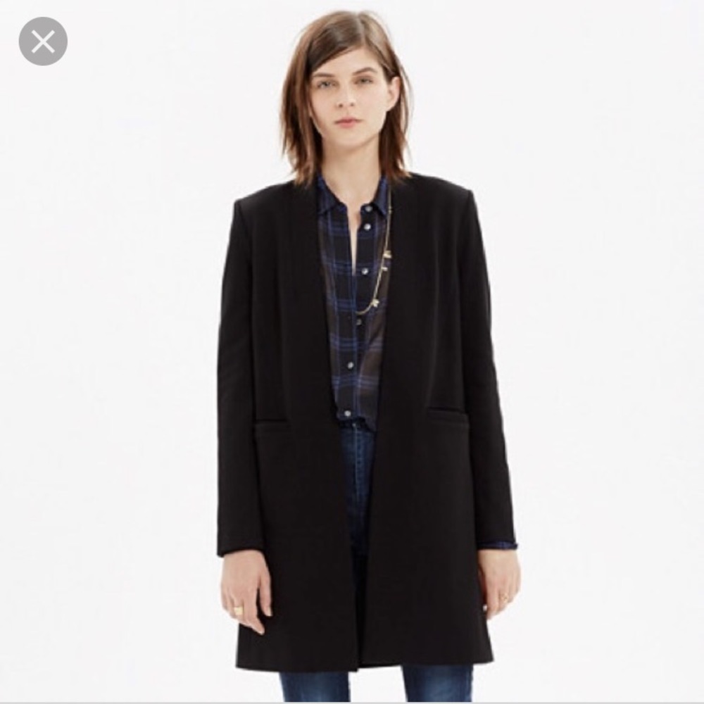 Madewell women’s black Venice blazer coat size 2